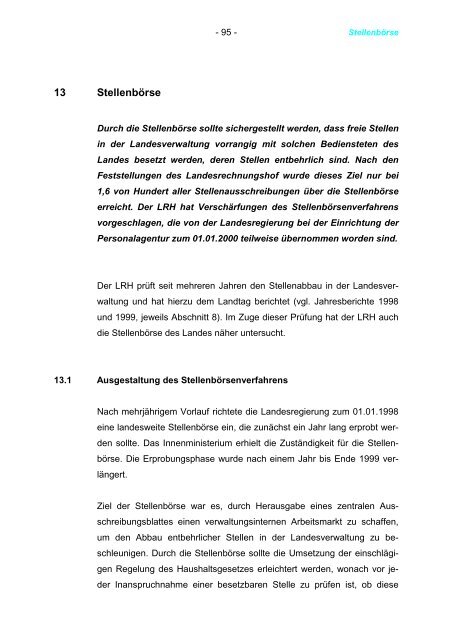 2000 - Landesrechnungshof des Landes Nordrhein-Westfalen (LRH ...