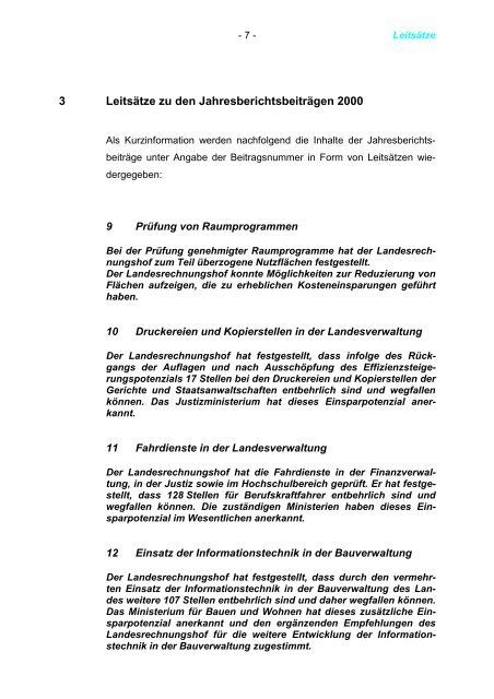 2000 - Landesrechnungshof des Landes Nordrhein-Westfalen (LRH ...