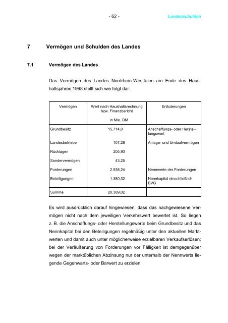 2000 - Landesrechnungshof des Landes Nordrhein-Westfalen (LRH ...