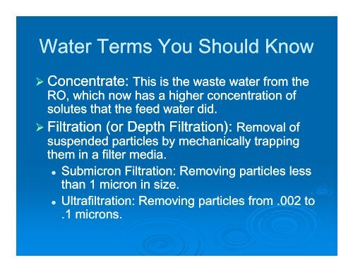 Dialysis Water Training Class - FMQAI