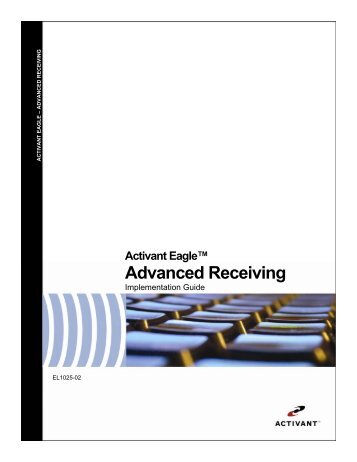 Advanced Receiving User's Guide