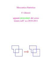 Appunti di Meccanica Statistica - INFN