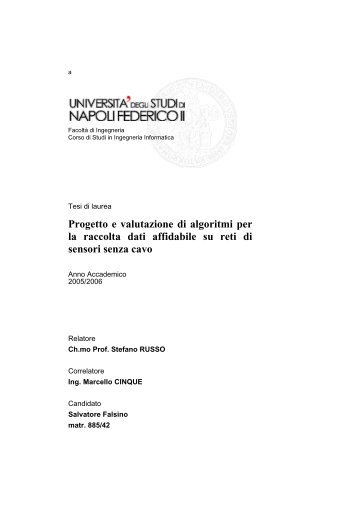 download tesi - MobiLab - UniversitÃ  degli Studi di  Napoli Federico II