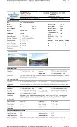 Page 1 of 2 Bridge Inspection Report Printout - Highway Inspection ...