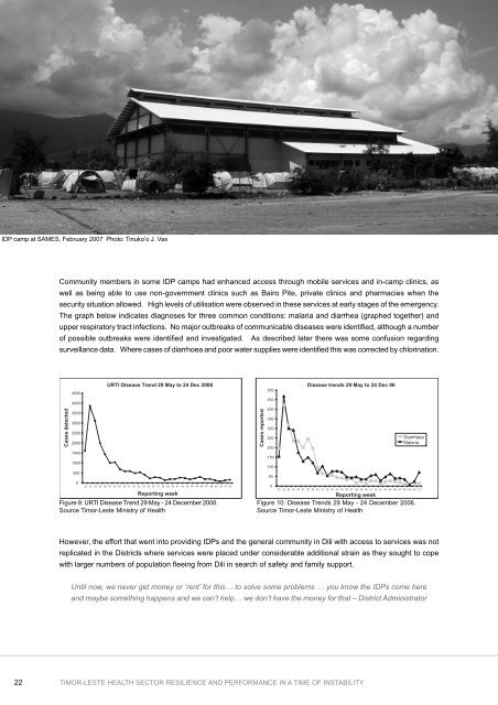 Timor-Leste. Health Sector Resilience and Performance in a Time of ...