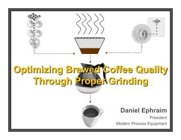 Optimizing Brewed Coffee Quality Through Proper Grinding