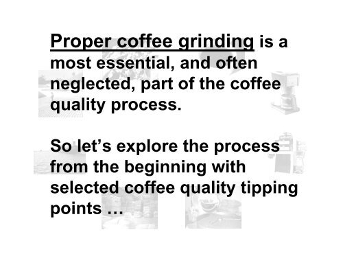 Optimizing Brewed Coffee Quality Through Proper Grinding