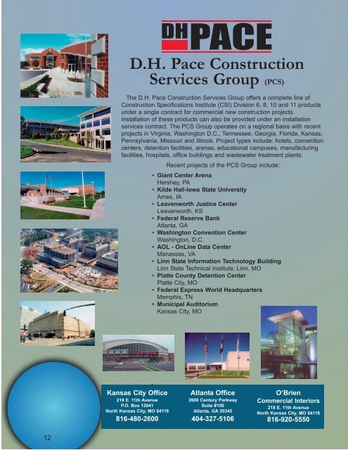 Annual Report 01 - DH Pace Company