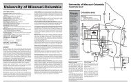 Printable Campus Map - University of Missouri