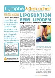 LIPOSUKTION BEIM LIPÖDEM - Lymphe & Gesundheit