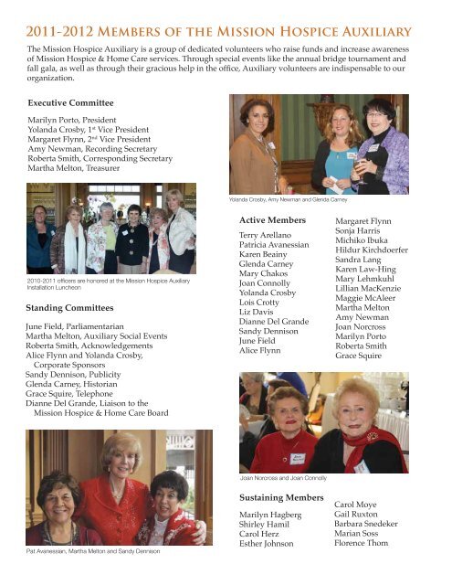 Community Report 2010 - Mission Hospice, Inc.