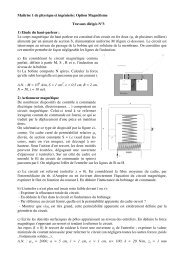 MaÃ®trise 1 de physique et ingÃ©nierie: Option MagnÃ©tisme Travaux ...