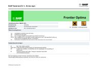 Etiket Frontier Optima (WG format) - Basf