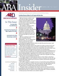 In This Issue: 2 4 5 - American Bus Association