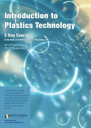 Introduction to Plastics Technology - Smithers Rapra