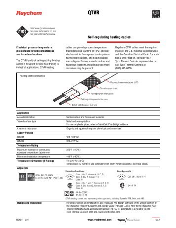 QTVR - Electric Trace Heating