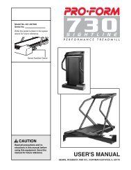 proform 730 sightline - Fitness Equipment