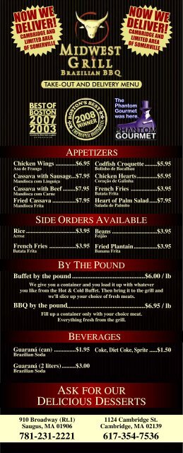 Printable Menu Midwest Grill Printable Menu Midwest Grill