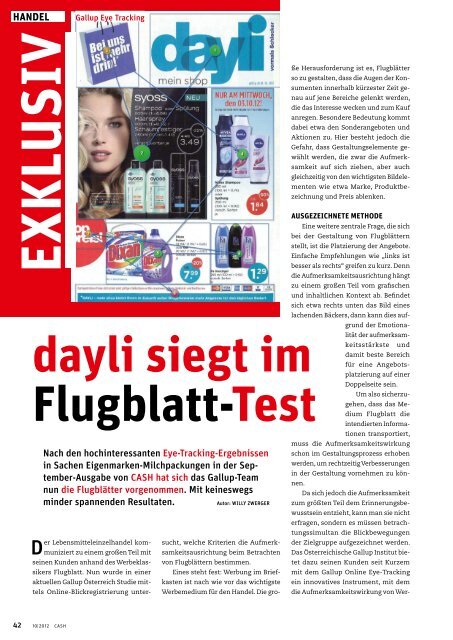 Dayli Siegt Im Flugblatt Test