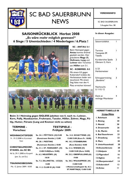 3.Ausgabe - SC Bad Sauerbrunn