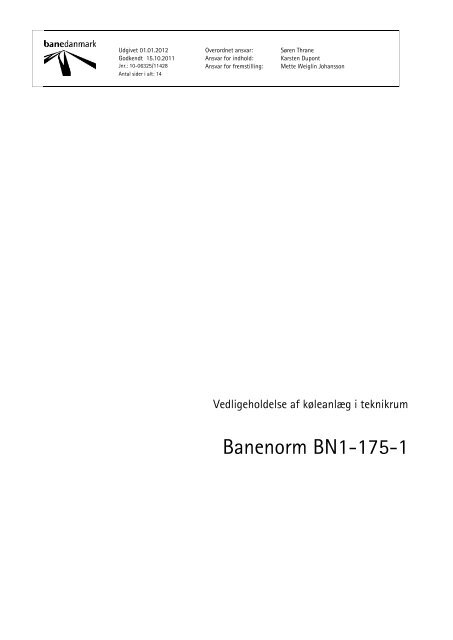 Banenorm BN1-175-1 - Banedanmark