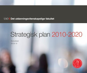 Strategisk plan 2010-2020 - Det utdanningsvitenskapelige fakultet
