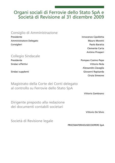 Rapporto di SostenibilitÃ  2009 - Ferrovie dello Stato Italiane