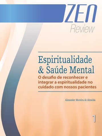 Espiritualidade & SaÃºde Mental: O desafio de reconhecer e integrar ...