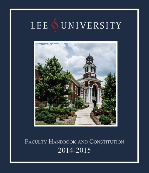 Faculty Handbook & Constitution - Lee University