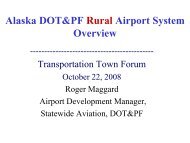 Roger Maggard - Alaska Department of Transportation & Public ...