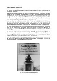 Chronik des Bezirks MÃ¼lheim - Landesverband Nordrhein - DLRG