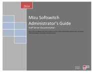 Admin Guide - Mizu Voip