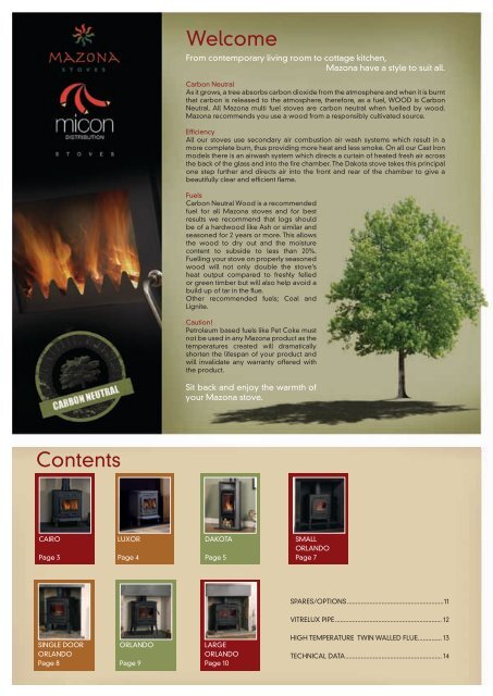 Mazona Stoves - Micon Distribution Limited