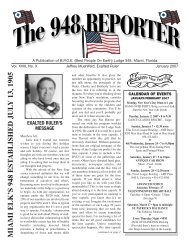 A Publication Of B.P.O.E. (Best People On Earth - Miami Elks Lodge ...