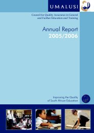 Annual Report 2005/2006 - Umalusi