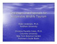 Challenges and Proposals for Sustainable Wildlife Tourism- Robin ...