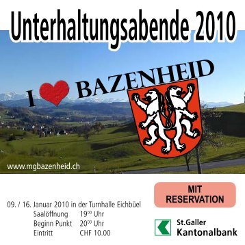 Unterhaltungsabende 2010 I Bazenheid - Musikgesellschaft ...