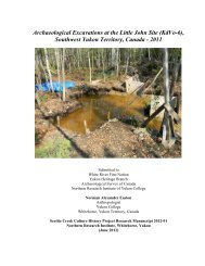 2011 Excavations at the Little John Site (KdVo-6) - Yukon College