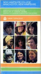 1980-1981 undergraduate catalog - SNHU Academic Archive