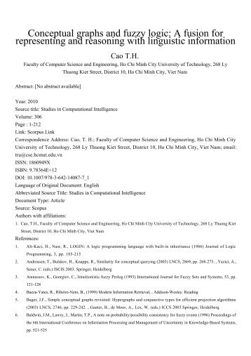 Conceptual graphs and fuzzy logic: A fusion for representing and ...