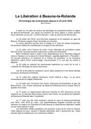 La Libération à Beaune-la-Rolande - Communauté de communes ...