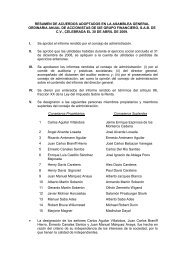 Resumen de Acuerdos Asamblea Anual 2009 - Ixe