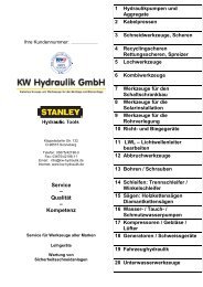 01 - Hauptkatalog 2013 - KW Hydraulik GmbH