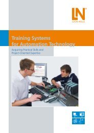 Training Systems for Automation Technology - Lucas-Nülle Lehr