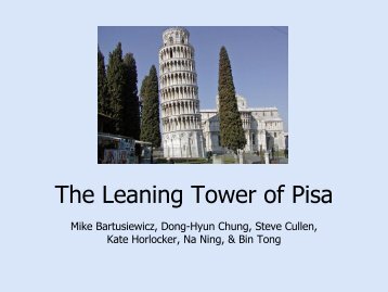 The Leaning Tower of Pisa