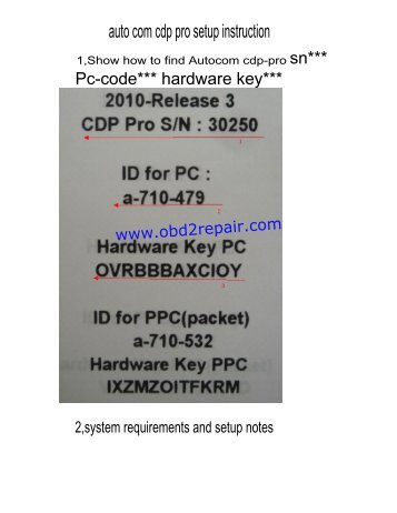 auto com cdp pro setup instruction - OBD2Repair