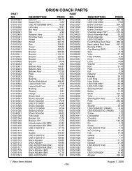 orion coach parts - ABC Companies