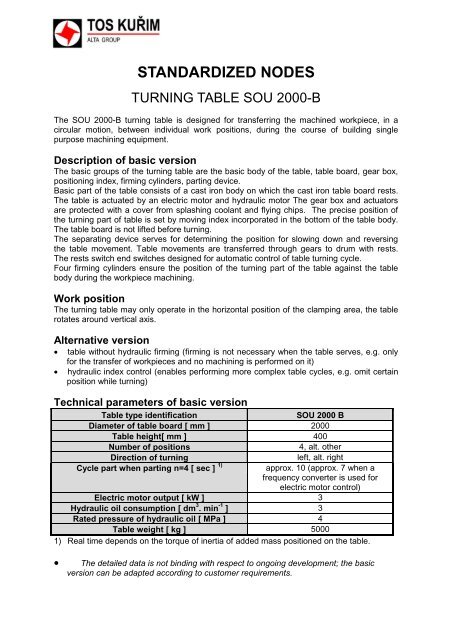 Rotary tables