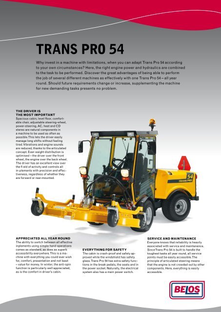 TRANS PRO 54 - Belos