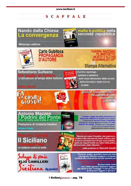 giugno 2012 - I Siciliani giovani